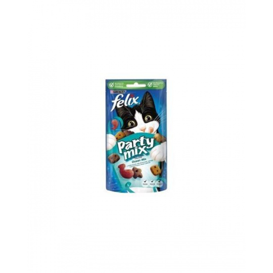Pamlsok NESTLÉ FELIX PARTY MIX cat Ocean mix 8x60 g Pamlsok NESTLÉ FELIX PARTY MIX cat Ocean mix 8x60 g