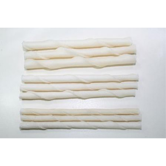Pamlsok Salač Tyč biela točená 12 cm x 9-10 mm, 100 ks Pamlsok Salač Tyč biela točená 12 cm x 9-10 mm, 100 ks