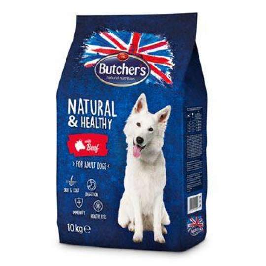 Butcher's Dog Natural&Healthy Dry s hovězím masem 10kg