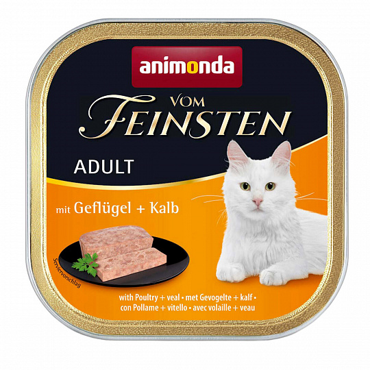 ANIMONDA paštéta ADULT - hydina, teľacie pre mačky 100g