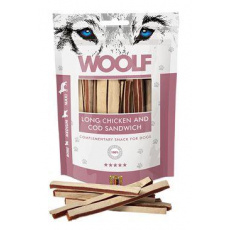 WOOLF Classic pôch. Long Chicken and Cod Sandwich 100g WOOLF Classic pôch. Long Chicken and Cod Sandwich 100g