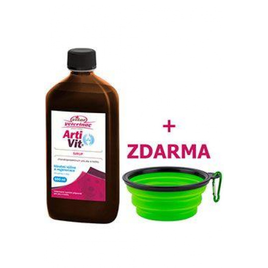 VITAR ArtiVit Sirup 500ml+cestovná miska VITAR ArtiVit Sirup 500ml+cestovná miska
