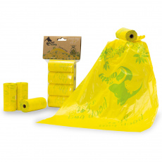 PetBuddy sáčky na exkrementy CITRÓN 4 role/ á 20 sáčkov s potlačou a vôňou