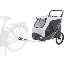 Vozík za bicykel s funkciou rýchleho skladania L 74 x 95 x 103/143 cm, nosnosť max. 30 kg, sivý Vozík za bicykel s funkciou rýchleho skladania L 74 x 95 x 103/143 cm, nosnosť max. 30 kg, sivý