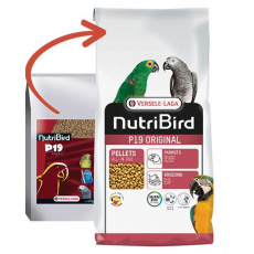 VL NutriBird P19 Original - extrudy pre chov, preperovanie a zvýšené nároky veľkých papagájov s domácim ovocím 10kg