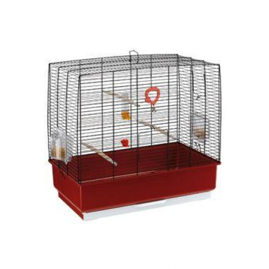 Klietka REKORD 4P vtáky 60x32,5x57,5cm čierno-červená FP Klietka REKORD 4P vtáky 60x32,5x57,5cm čierno-červená FP