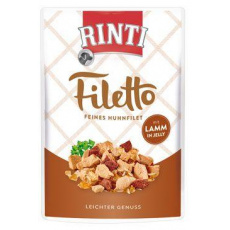 Rinti Dog Filetto kapsička kuracie+jahňacie v želé 100g