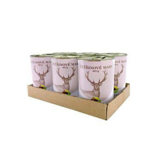 BOHEMIA MASO Zverinové vo vlastnej šťave SIX PACK6x400g