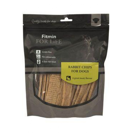 Fitmin FL dog poch. Treats Králičie plátky 400g