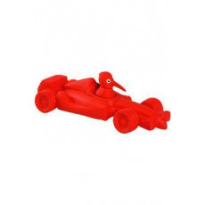 Hračka pes FORMULA latex, pískacia, červená 19cm Kiwi
