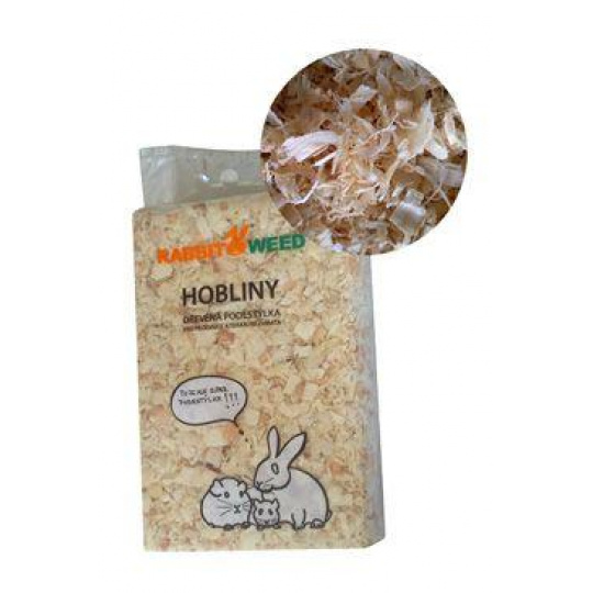 Hobliny podestýlka lis.hrubá TOP RabbitWeed 30l/0,6 kg