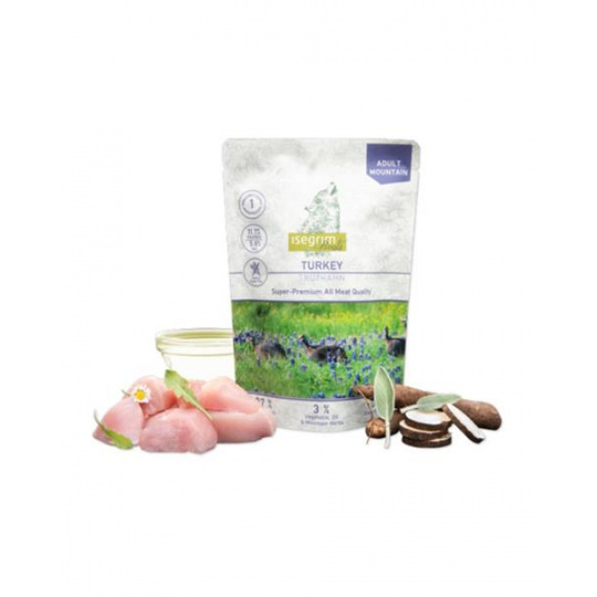 ISEGRIM dog Monoprotein Isegrim Roots, Turkey bal. 7 x 410 g kapsičky