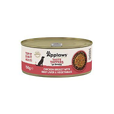 Applaws Dog konz. Toppers Broth kur.prsia s pečeňou 156g Applaws Dog konz. Toppers Broth kur.prsia s pečeňou 156g