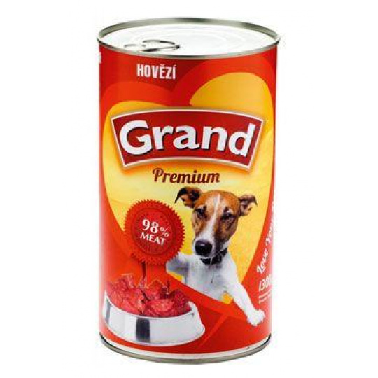 GRAND konz. pes hovězí 1300g