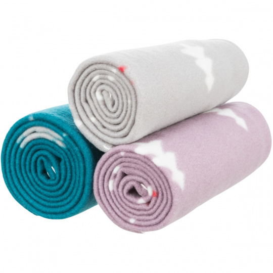 Vianočná deka NIVIA 100 x 70 cm, fleece, sivá/berry/petrolejová Vianočná deka NIVIA 100 x 70 cm, fleece, sivá/berry/petrolejová