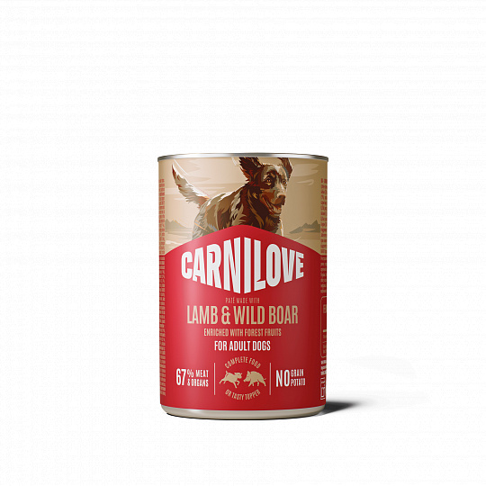 Carnilove Dog Can Paté Made with Lamb & Wild Boar 400 g