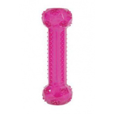 Hračka pes STICK TPR POP kosť 25cm ružová Zolux