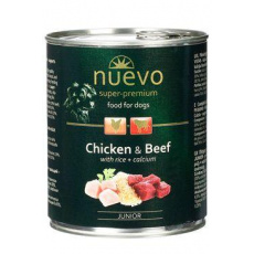 Nuevo pes Junior Kuracie a Hovädzie konz. 800g