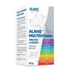Alavis Multivitamín pro psy a kočky 60g Alavis Multivitamín pro psy a kočky 60g