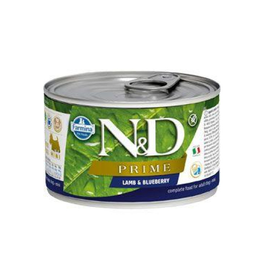 N&D DOG PRIME Adult Lamb & Blueberry Mini 140g