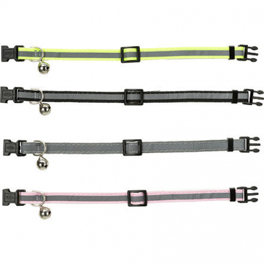 Reflexný obojok pre mačiatka s rolničkou, rôzne farby