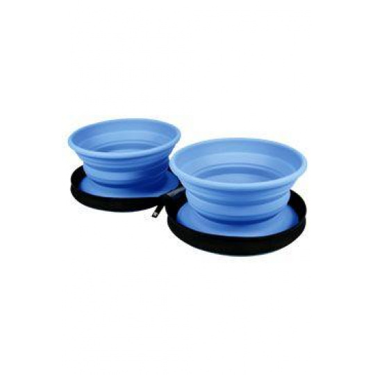 Cestovná dvojmiska modrá 700ml Kiwi