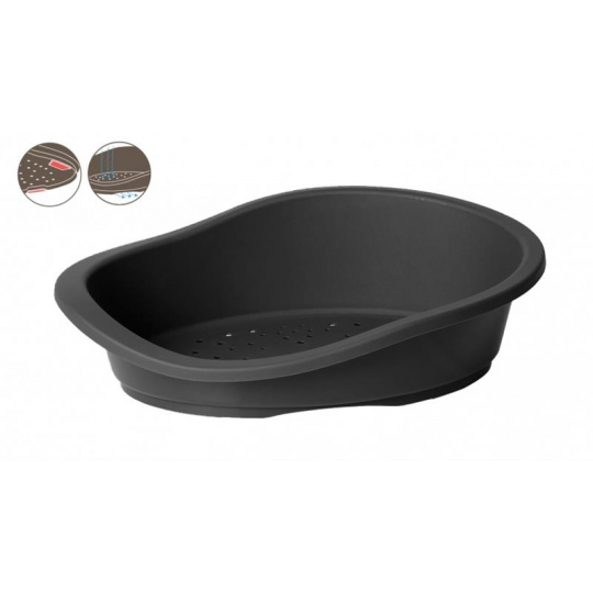 Pelech DUVO+ Sonny Classic plastová vanička sivá 65x46x21