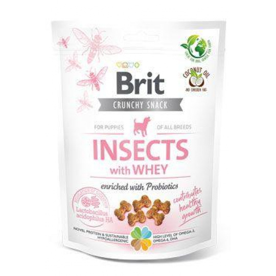 Brit Care Dog Crunchy Crack.Insec.Puppy Whey Prob 200g Brit Care Dog Crunchy Crack.Insec.Puppy Whey Prob 200g