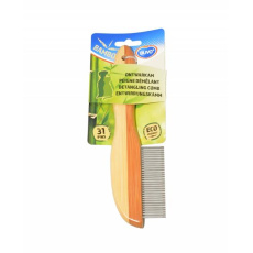 Hrebeň DUVO+ vyčesávač 31 zubov bambus 21 cm