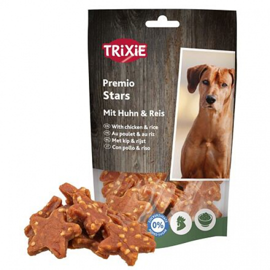 PREMIO Stars, hvězdičky s kuřetem a rýží, 100 g PREMIO Stars, hvězdičky s kuřetem a rýží, 100 g