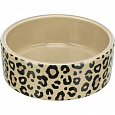 Miska LEO, keramická, 1 l/ø 18 cm, leopardí vzor