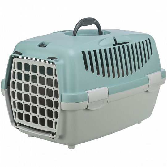 Transportný box CAPRI I, XS: 32x31x48cm (max. 6kg), svetlosivá/šalviová