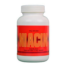 Niacín vitamín B3 500tbl Niacín vitamín B3 500tbl