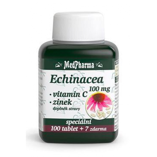 Echinacea 100mg+vit.C+zinok 100+7tbl zdarma MedPharma
