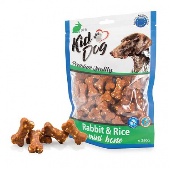 KIDDOG králičie mäso s ryžou MINI kostičky 250 g KIDDOG králičie mäso s ryžou MINI kostičky 250 g