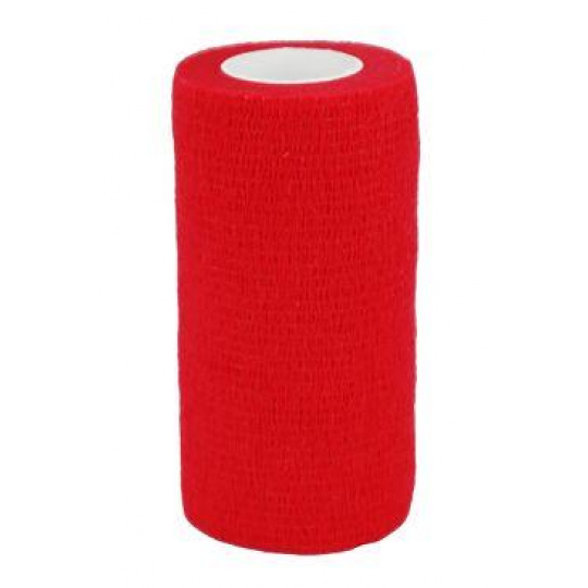 Elastická bandáž. CVET 10cmx4,5m červené 1ks
