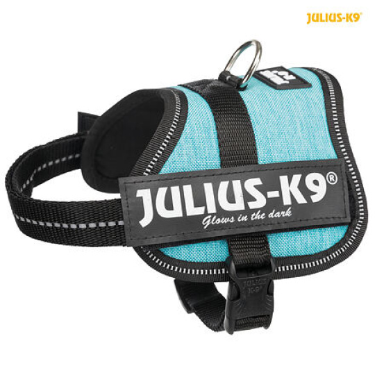 Julius-K9 silový postroj Baby 2/XS-S 33-45 cm, ocean - DOPRODEJ