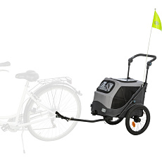 Vozík za bicykel s funkciou rýchleho skladania, S: 58 x 93 x 74/114 cm, nosnosť max. 15 kg, sivá Vozík za bicykel s funkciou rýchleho skladania, S: 58 x 93 x 74/114 cm, nosnosť max. 15 kg, sivá