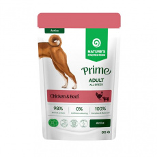 Natures P Prime KAPSIČKA dog adult active chicken&beef 85 g