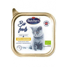 Butcher's Cat Bio Foods s kuracím vanička 85g Butcher's Cat Bio Foods s kuracím vanička 85g