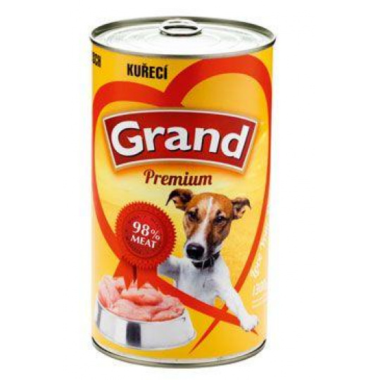 GRAND Dog konz. Premium hydina 1300g GRAND Dog konz. Premium hydina 1300g