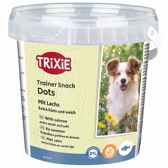 Soft Snack Mini Trainer Dots, minivalčeky s lososom, 500g vedierko