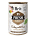 Brit Fresh Dog konz Turkey with Peas 400g