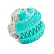 Dentálna starostlivosť mätová loptička 6 cm, dvojfarebná, HipHop Dog