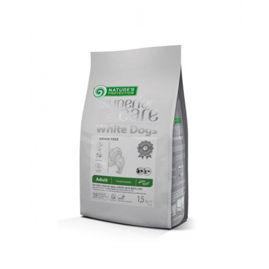 Natures P Superior care white dog GF adult Insect small breed 1,5 kg Natures P Superior care white dog GF adult Insect small breed 1,5 kg