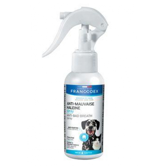Francodex Sprej proti zapáchajúcemu dychu, pes 100ml Francodex Sprej proti zapáchajúcemu dychu, pes 100ml