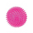 Hračka pes BALL SPIKE TPR POP 8cm s ostňami ruž Zolux