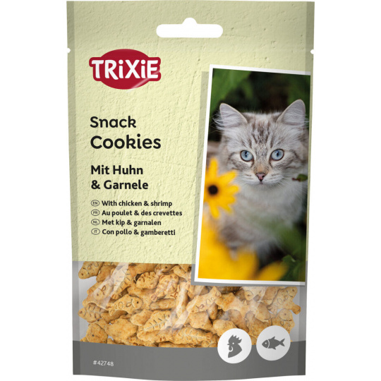 Cookies, sušenky s kuřetem a krevetami pro kočky, 50 g Cookies, sušenky s kuřetem a krevetami pro kočky, 50 g
