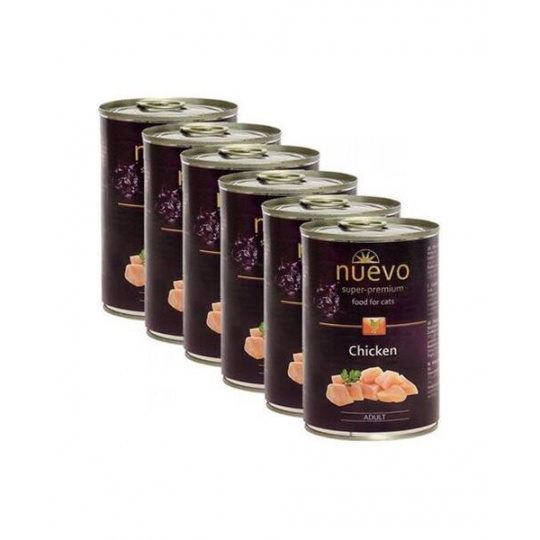 NUEVO cat Adult Chicken bal. 6 x 400 g konzerva NUEVO cat Adult Chicken bal. 6 x 400 g konzerva