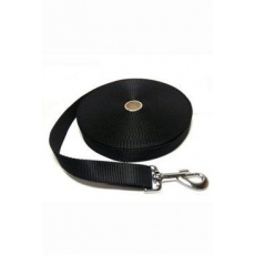 Vodítko DINOFASHION stopovací popruh černé 5m/2,5cm Vodítko DINOFASHION stopovací popruh černé 5m/2,5cm